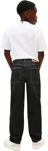 Jean worker Tommy Hilfiger garçon 9 mois denim noir décontracté