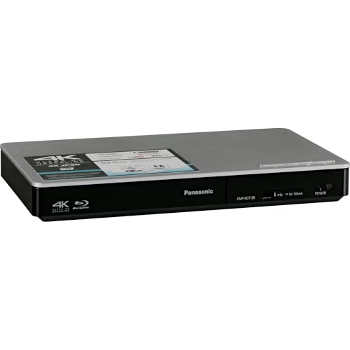 Panasonic DMP-BDT184EG - Reproductor BLU-Ray (tecnología DLNA, Aplicaciones de Internet, vídeo a la Carta, escalado a 4K, 3D, USB, Puerto LAN, procesador Dual Core, Control HDMI y reproducción MKV)