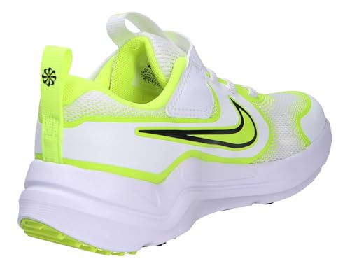 Nike Cosmic Runner Little Kids' Shoes (HM4400-106, White/Volt/Black)4
