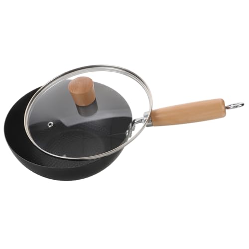 Mini wok de hierro con mango fácil de mover miniatura 1