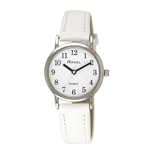 Ravel - Montre de Tous Les Jours aux Couleurs Pastel pour Femmes (boîtier 27 mm) - Quartz Analogique - R0137.04.2 - Blanc