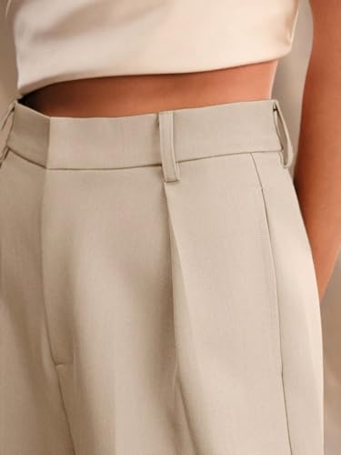 Image of KOTTY Women's Elegant High-Waist Wide-Leg Trousers for Office & Casual Wear