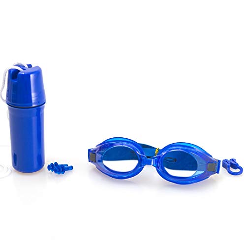 Kit Óculos Natação C/ Porta Moeda Ax Esportes Ad Azul - Oa419