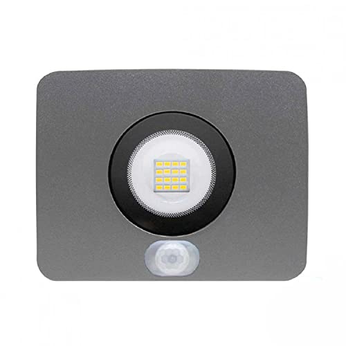 7h Sevenon - Proyector led gris 10W 700LM 25000H IP65 con sensor movimiento