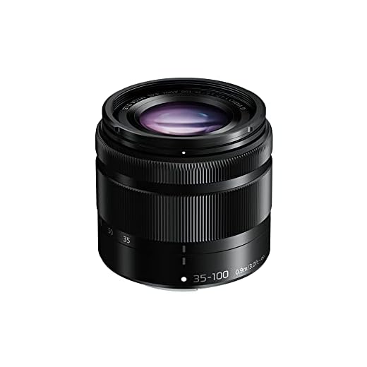 Panasonic H-FS35100E LUMIX G Vario Telezoom 35-100 mm F4.0-5.6 ASPH. Objektiv (70-200 mm KB, O.I.S. Bildstabilisator) schwarz