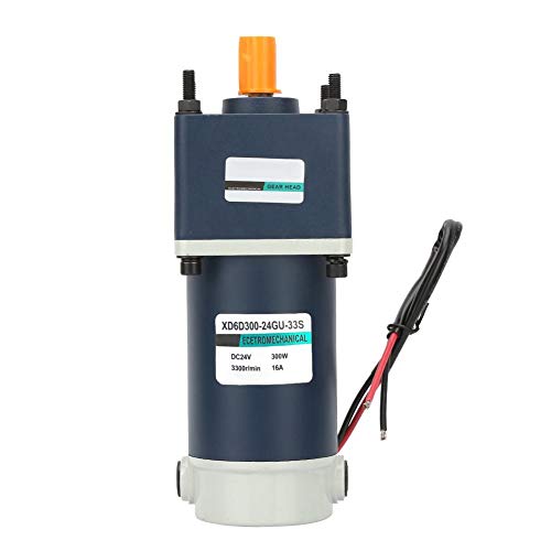 Preisvergleich Produktbild 24V 300W Dauermagnet Untersetzungsgetriebe Motor, Getriebemetall Untersetzungsgetriebe 15mm Welle der hohen Torsions DC(100 U / min)