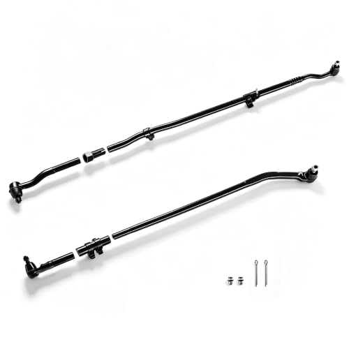 Front Steering Linkage Adjusting Sleeve Drag Link Tie Rod Suspension Kit Compatible with Jeep Wrangler 2007-2017 Jk 2018 3.6L 3.8L Replaces DS800982A