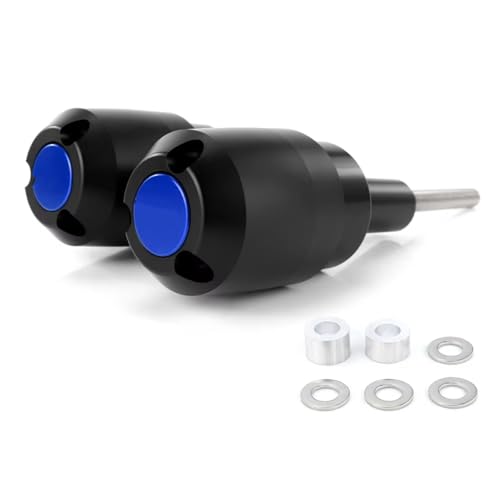 Curseurs cadre moto rigides bleus type B anti-crash pour YZF R1