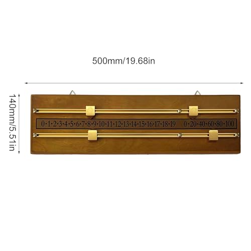 Marcador de billar de madera amarillo miniatura 7