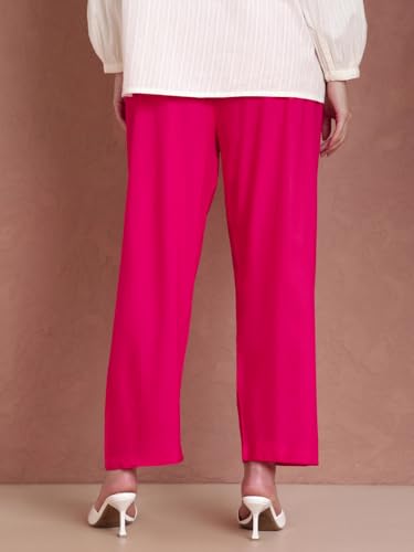 Image of TWIN BIRDS Women Viscose Kurti Pants | Straight Fit Ethnic Daily Trousers