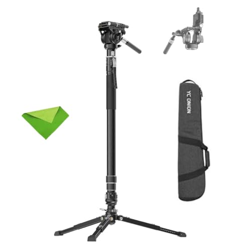 Image of YC Onion Pineta Pro Carbon Fiber Monopod + XL Pedal Base + FH60X Fluid Head