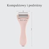Kitsch Wałek do lodu do twarzy, do łagodzenia obrzęków twarzy i oczu, wałek do masażu twarzy i twarzy, wałek do twarzy, do opuchniętych oczu, wałek do lodu do twarzy (różowy)