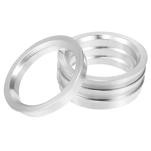 X AUTOHAUX 4pcs Bague de Centrage OD 70.1mm à ID 57.1mm Aluminium Alliage Voiture Centre Centrique Anneaux
