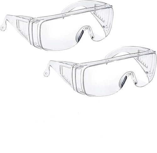31efpnUkqwL. SL500 Euxor Safety Glasses (2 Pack) Anti Fog & Shattered Proof, ANSI Z87.1 & EN 166 UV Resistant & Eye Safety Goggles, Wide Eye Shield Scratch Resistant Best Eye Cover from elements EyeClear over Glasses