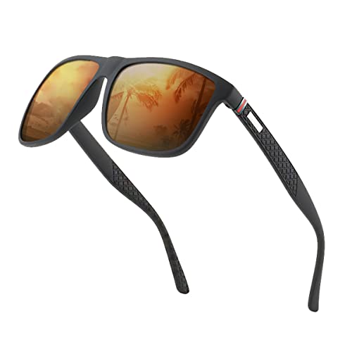 Polarisierte Sonnenbrille für Männer/Frauen; Vintage/klassischer/eleganter Lichtrahmen; HD-Pilotlinsen; Golf/Fahren/Angeln/Reisebrille, 【A1】Braun Cover