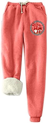 Sweatpants for Women UK Over Size Promotion Fleece-Lined Joggers Winter Warm Trousers Loose Fit Bottoms Comfy Solid Color Track Pants with Pockets Workout Fitness Wear Size Small-5XL