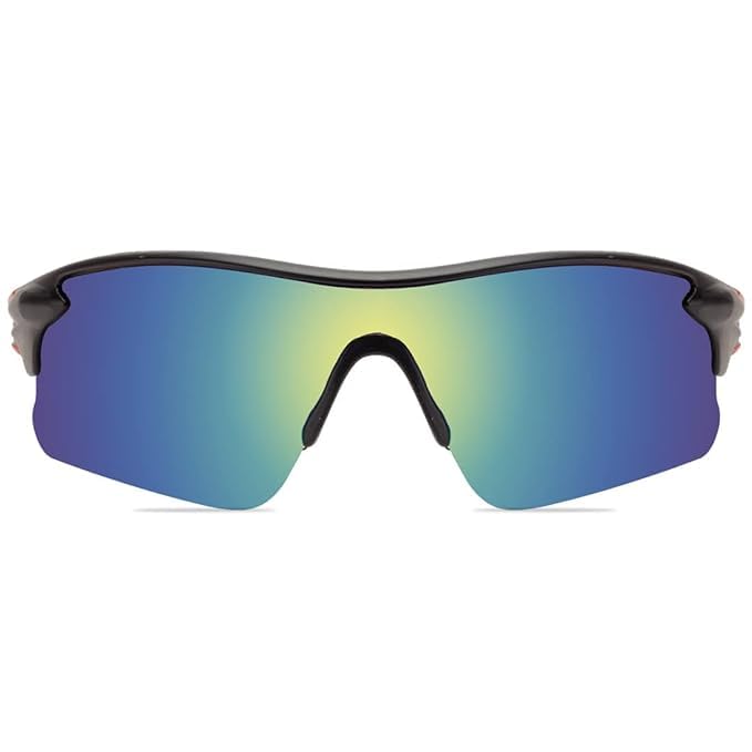 Image of Roshfort Sports Non Polorized Sunglasses UV Protection Sunglass for Men & Women Cycling Running Driving Fishing Multi Shade Glasses ITALIC (Size -Medium)