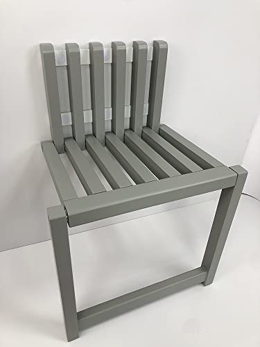Banco de entrada plegable de pared con diseño hueco creativo de madera para pasillo, baño, asiento de ducha con capacidad de 150 kg, 35 cm de alto
