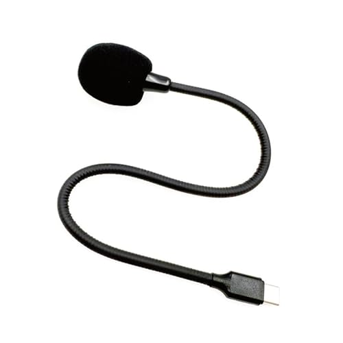 KAHDGSS Microphone de jeu USB C avec annulation du bruit et col de cygne réglable condensateur omnidirectionnel pour PC/portable/réunions Conférence Flexible