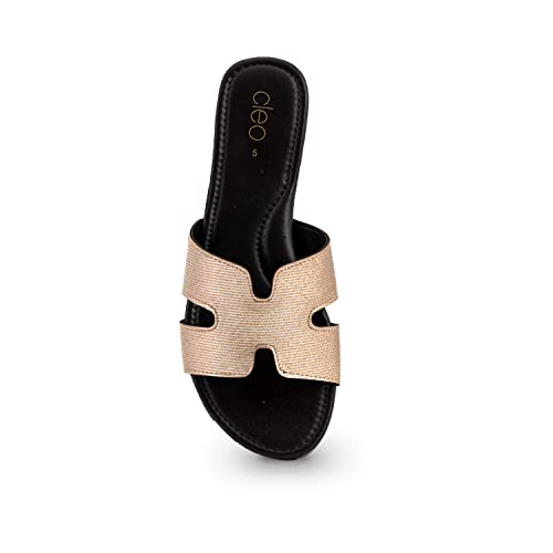 Image of CLEO By Khadim's Synthetic Grey Slip-On Flats For Women