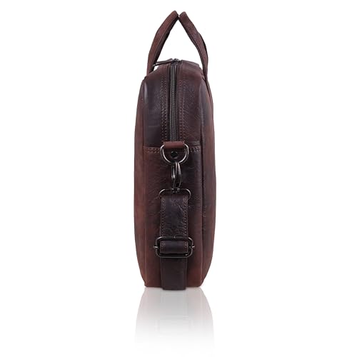 Image of WildHorn Leather Laptop Messenger Bag for Laptop /MacBook up to 15 inch| Padded Laptop Compartment |Office Bag I 365 Days Warranty
