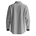 Men's Linen Long Sleeve Shirts Casual Button Down Untucked Shirt Vacation Wedding Shirts with Pocket Fashion Clothes Dark Gray-M