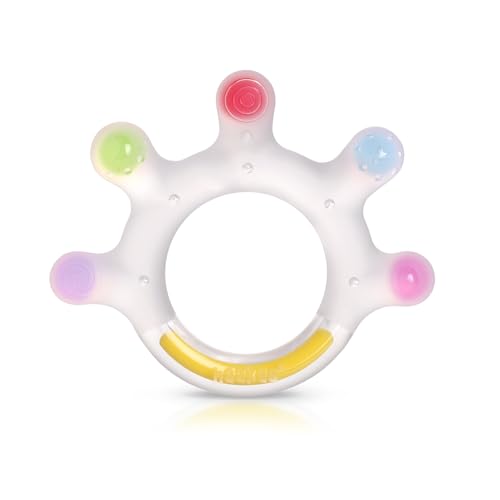 Image of Haakaa Silicone Palm Teether, Baby Teething Toys, Food Grade Silicone Teethers for Babies 0-6 Months/6-12 Months, BPA Free Teething Relief Baby Chew Toys