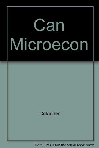 Can Microecon 0256175756 Book Cover