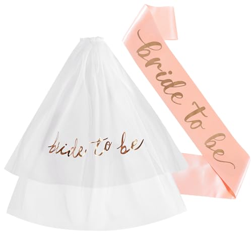 Bridal Veil Bride Elaborate Tulle Headscarf Sash White Bachelorette Party Hen Bride Veil Hen Head Scarf Bridal Shower