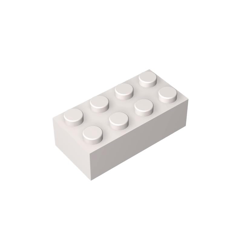 Gobricks 3001 Basic Bricks Brick 2x4 50 Pieces GDS-542 Compatible with Lego Building Blocks Color:White — image 1