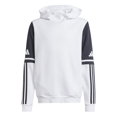 Adidas Unisex - Bambini SQUADRA25 Sweat Hoody Kids, White, 15-16