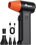 ATEngeus HF600-Pro Compressed Air Duster, 130000RPM Super Power Cordless Electric Air Duster, Rechargeable Handheld Air Blower for PC, Keyboard, Devices, Car, House Cleaning, Car Snow Blower, 3 Gear