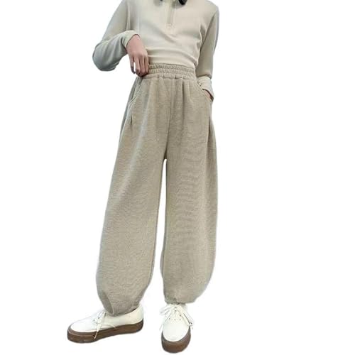 Pantalon élastique fille coupe fluide et respirante pour les beaux jours