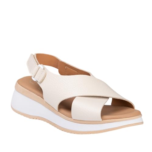 Oh! My Sandals 5943 Sandalia DE Piel 2 Tiras Mujer Hielo 41