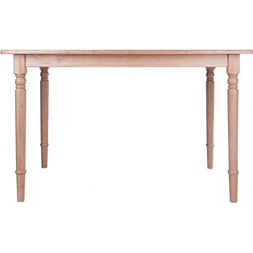 Pemberly Row 47" Transitional Solid Wood Dining Table In Natural #TOP2