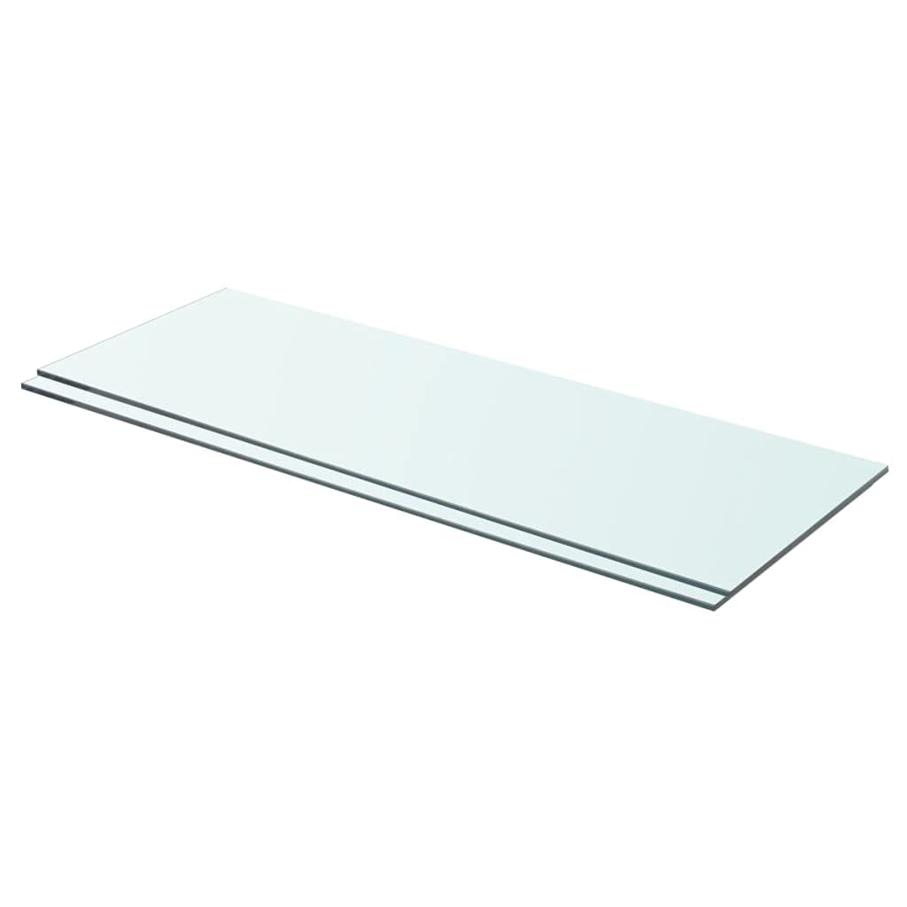Estanterías de pared baldas de cristal transparente de 70cm 1