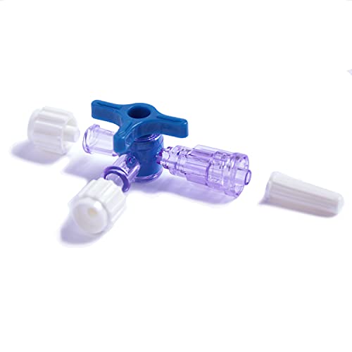 Ozczkzz Luer Stopcocks 3-Way,Luer Connections,Sterile Individual Package,10Pcs #TOP1