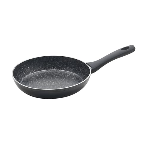 Metaltex NATIVA - Sartén Aluminio Forjado, 22 cm, antiadherente 2 capas Stone Tex (Efecto Piedra), Full Induction válido para todo tipo de cocinas