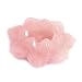 Carved Rose Quartz Gemstone Lotus Flower Crystal Ball Stand