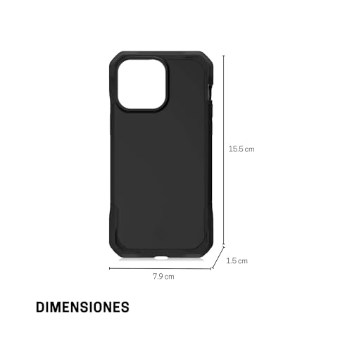 Coque robuste iPhone 15 Itskins ARMOR R SOLID hybride mince anti-chocs noir - 3