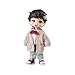 niannyyhouse OB11 Doll Clothes, 1/12 Scale Sweater White Shirt Jeans, Action Figure Outfit (White)