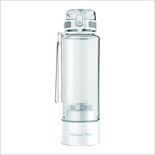 Alkadrops Hydrogen Rich Water Bottle Generator Sport hydrogen water Maker Machine | PEM Membrane & SPE Technology Ionizer Self- cleaning Function - 380ml.