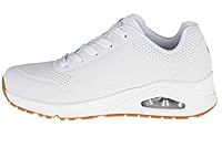Skechers Women's Uno - Stand On Air Sneaker, White Gum Sole, US 8.5