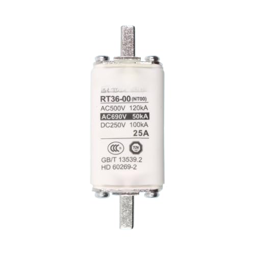 Fusible-1 25A RT36-00 cartouche céramique pour armoire industrielle