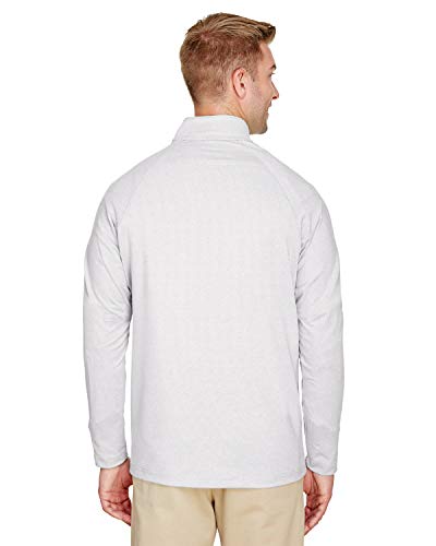 CrownLux Performance™ Men's Clubhouse Micro-Stripe Quarter-Zip XL SILVER3
