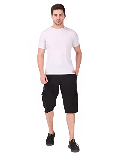UZARUS-Mens-Cargo-Capri-Shorts-with-9-Pockets