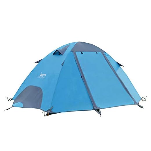 DESERT & FOX 3 Season Lightweight Tent Outdoor Camping Hiking Tents with Carry Bag 2 Person Double Layer Backpack Compact Tent