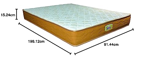 Image of Boston Amara Premium 6-Inch Graphite Infused Certified Natural Latex Mattress, Single Size (78x36x6 Inch), Medium Firm | Dual Comfort | Hypoallergenic | GOTS Certified Seroya Organic Fabric