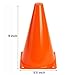 Bekith 30 Pack 9 inch Plastic Traffic Cones, Orange Soccer Traning Cones Plastic Agility Sports Cones, Indoor/Outdoor Use