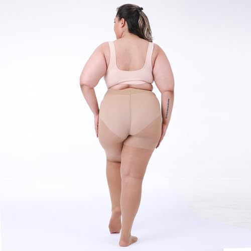 LADYFAN 2 Pack Plus Size Pantyhose for Women – 30D Ultra-Sheer Tights by LADYFAN - Image 4